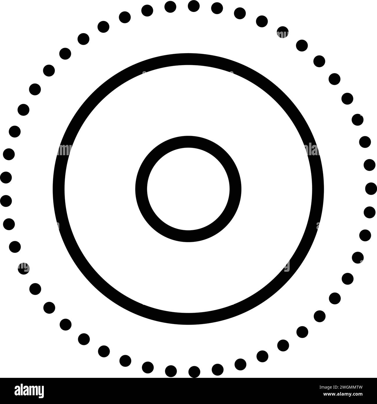 Icon for dot,circle Stock Vector