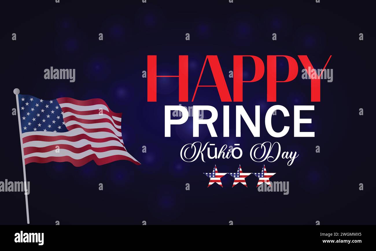 Prince Jonah Kuhio Kalanianaole Day. March 26 Stock Vector ...