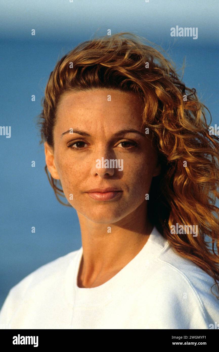 pretty red hair young woman portrait looking front camera confident ...