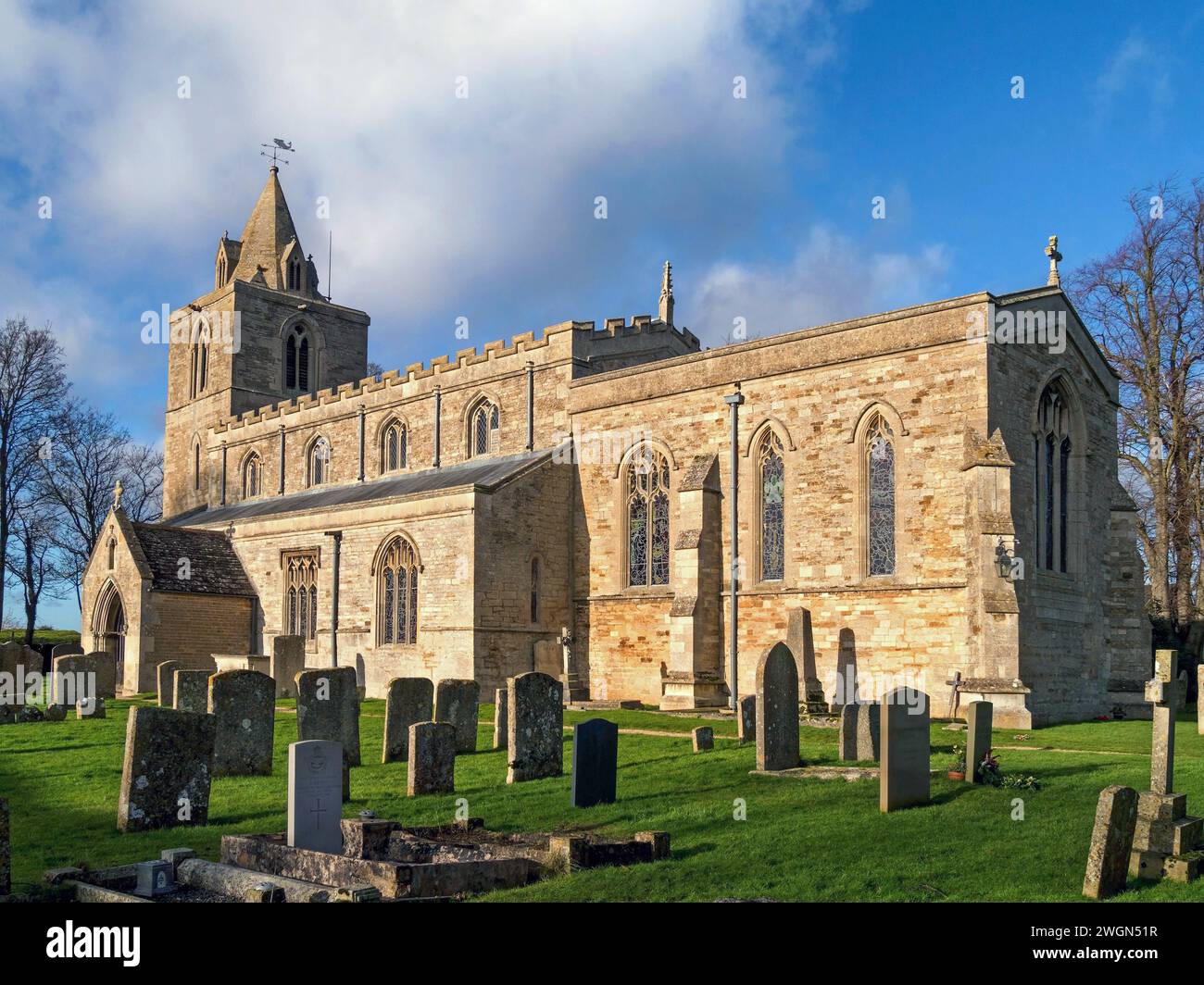 St. Andrew's Church, Hambleton village, Rutland, England, UK Stock