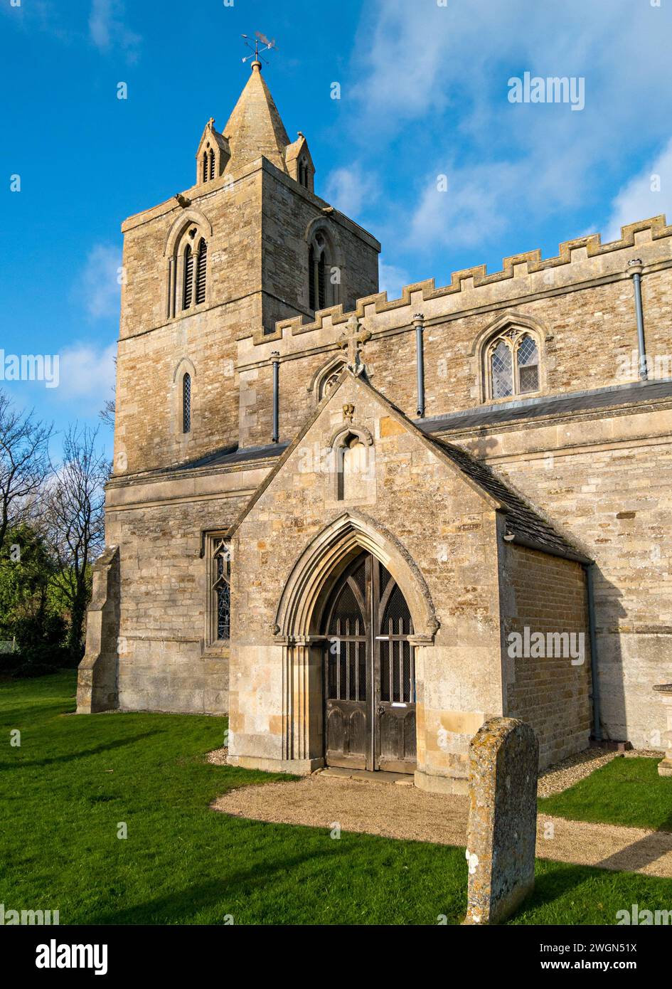 St. Andrew's Church, Hambleton village, Rutland, England, UK Stock ...