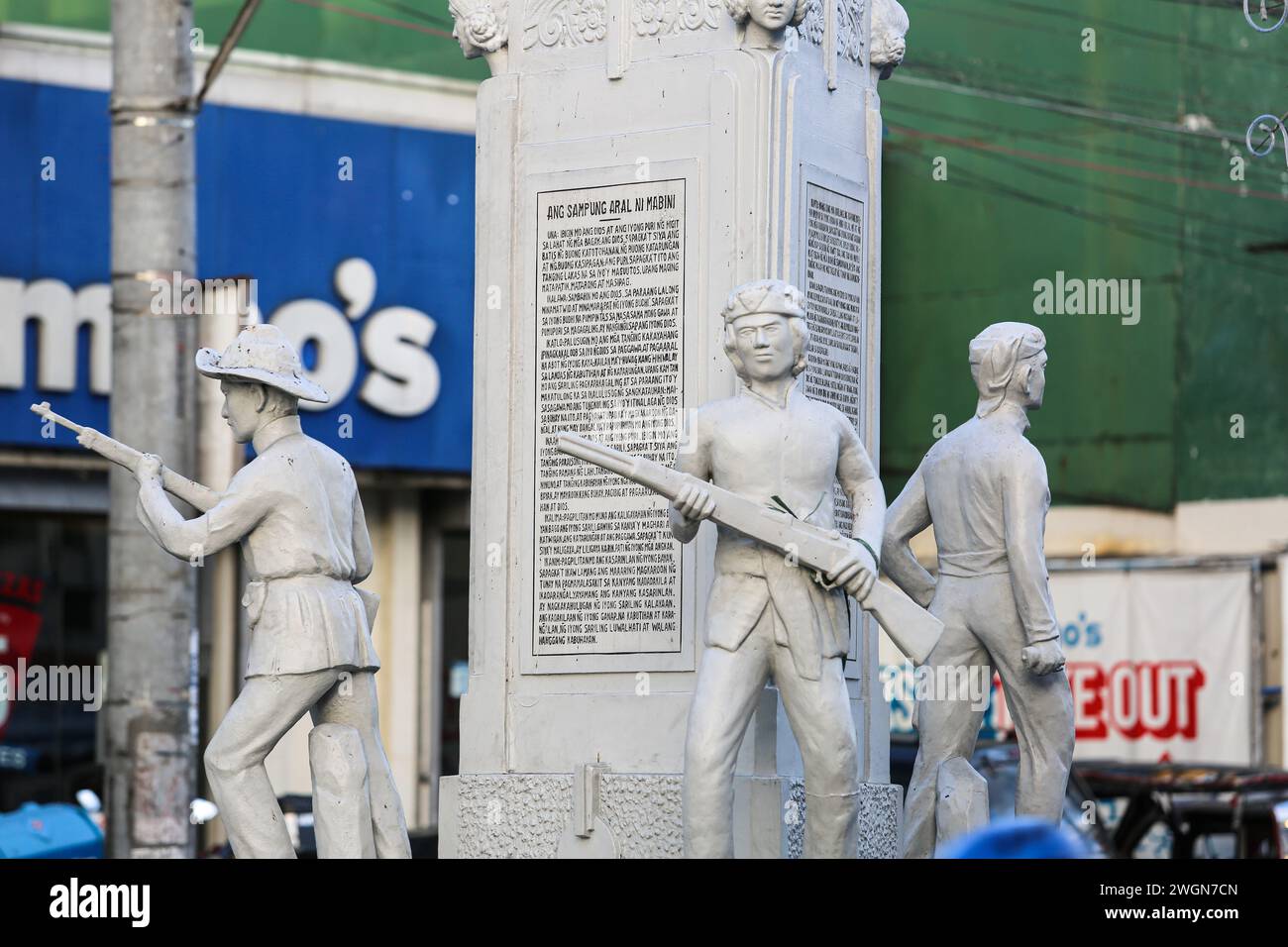 Apolinario Mabini Shrine Monument, Filipino National Hero of the Philippine independence, revolutionary leader, San Pablo, 7 Lakes city, Philippines Stock Photo