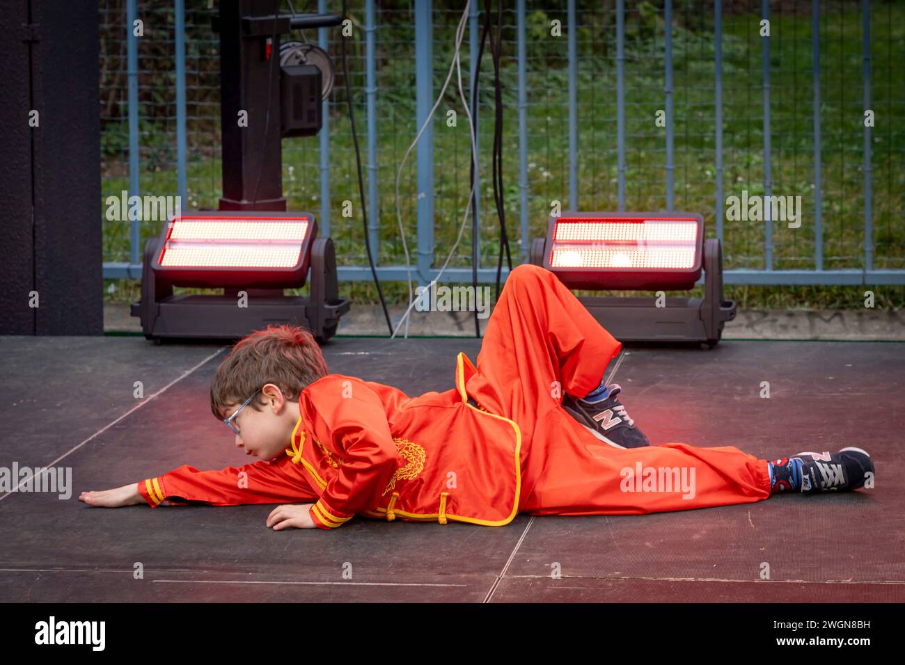 Paris, France 02 03 2024 Chinese New Year. KungFu demonstration