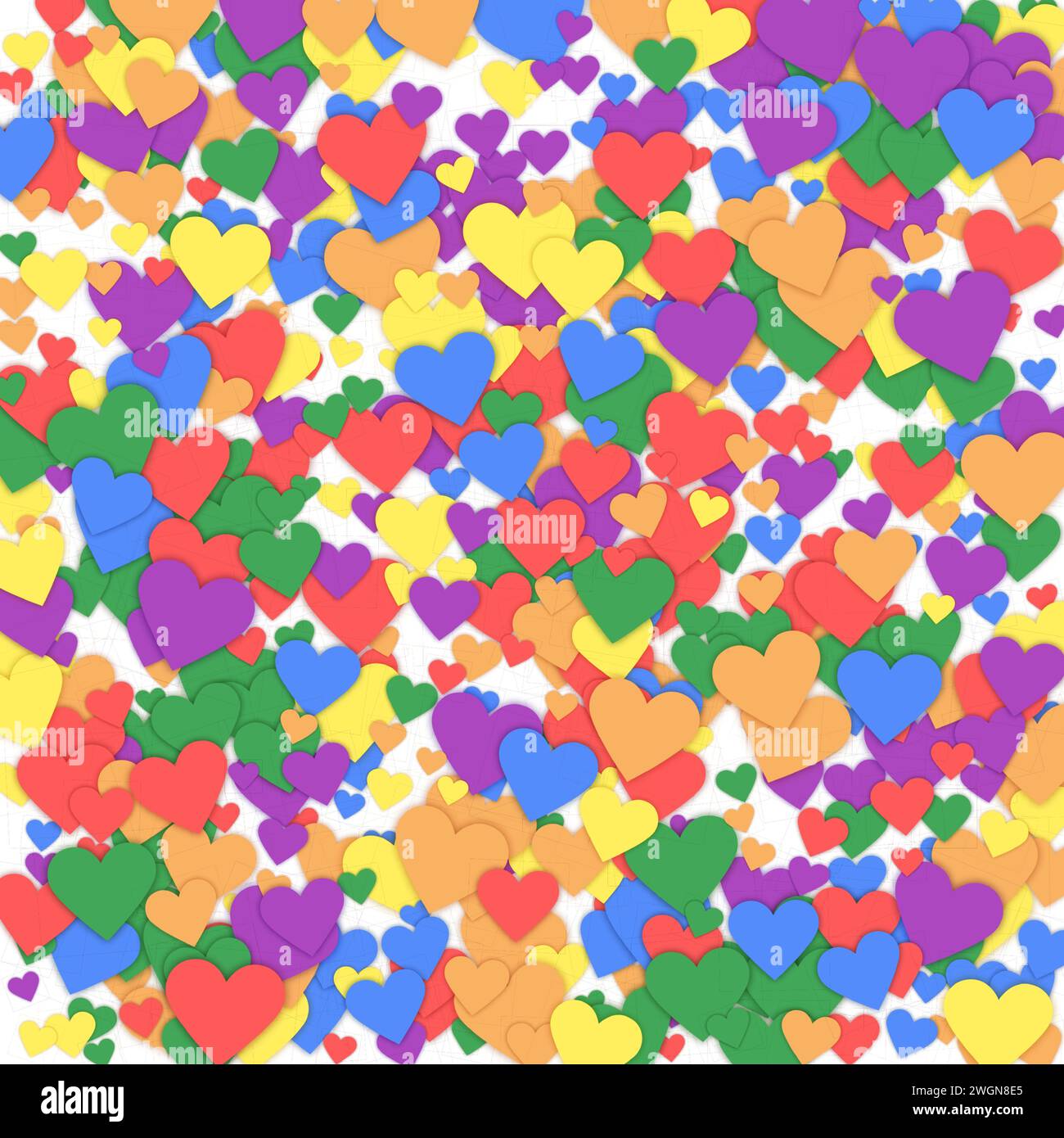 Colorfull Hart's Joyfull vector vectors Stock Vector Images - Alamy