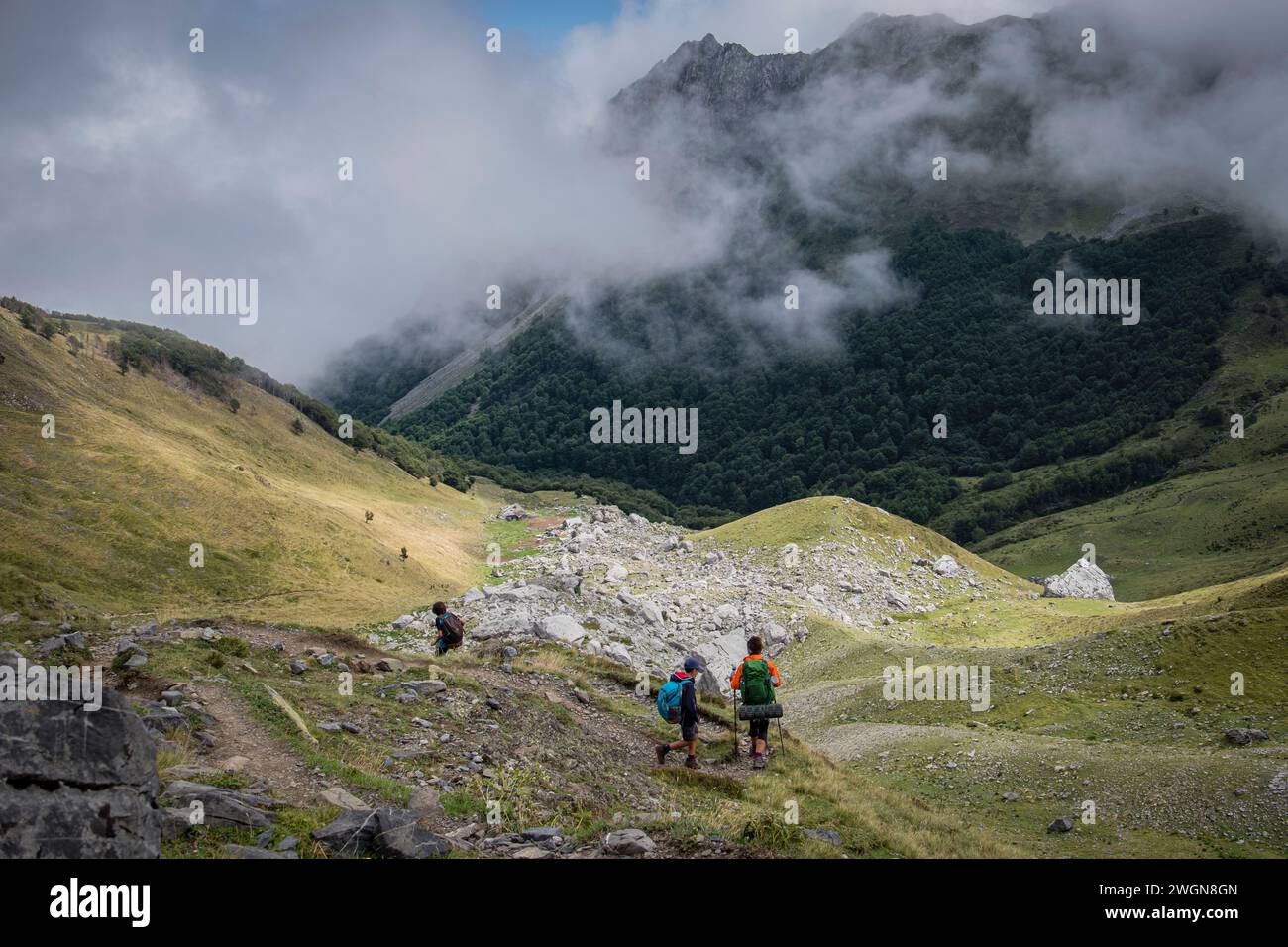Route of the Swallows, Petrechema ravine, Western Pyrenees, Huesca, Aragon, Spain, Europe Stock Photo