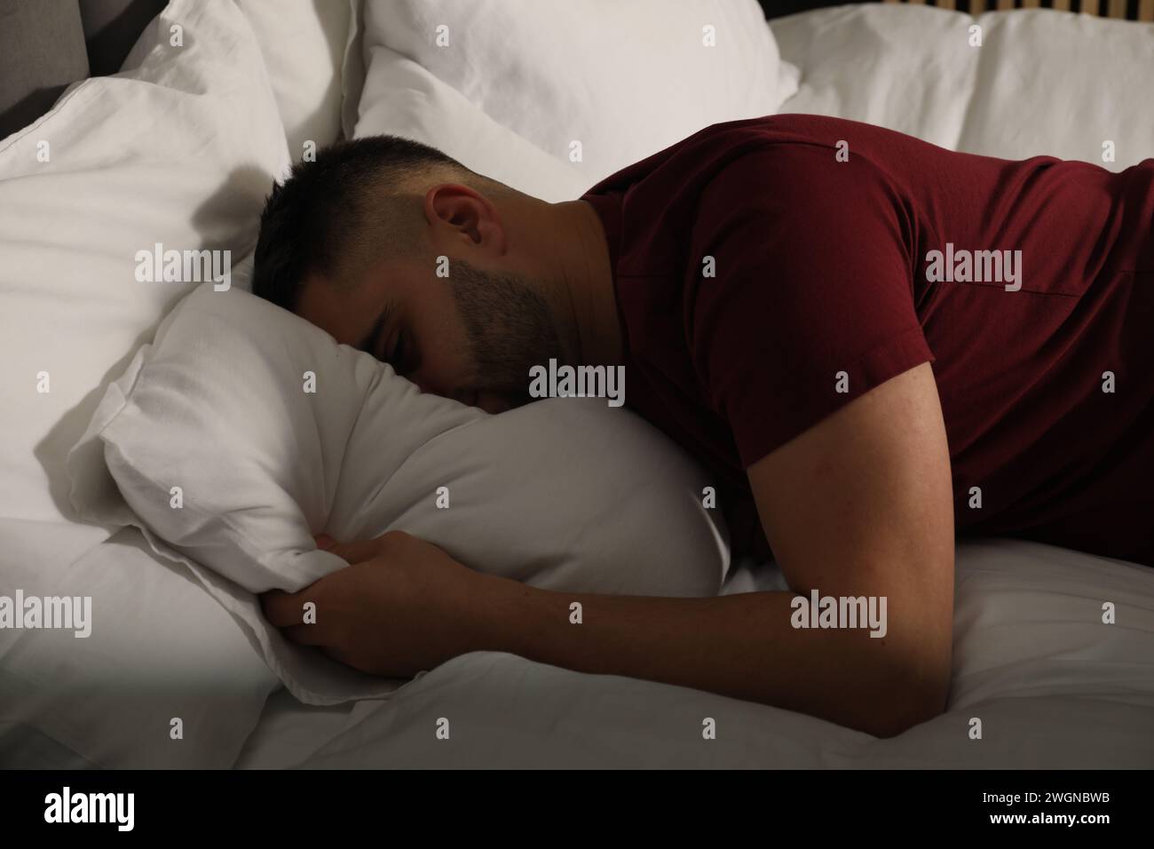 Pillow sad face in hi-res stock photography and images - Alamy