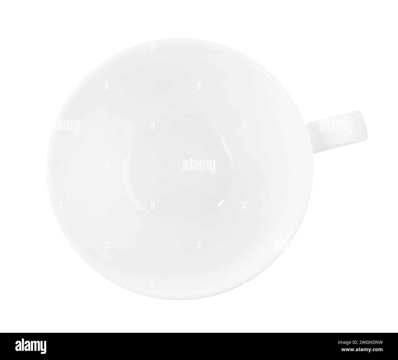 Ceramic cup isolated on white, top view Stock Photo Alamy