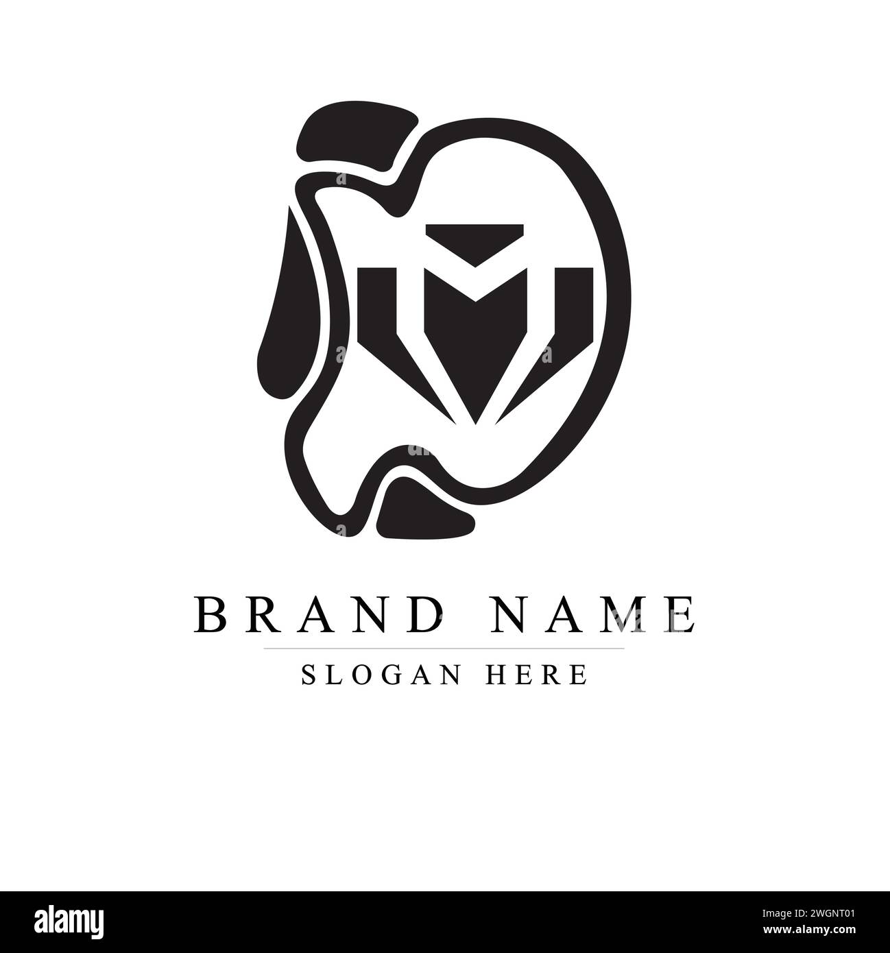 initials letter DM logo design vector illustration template, Initial ...