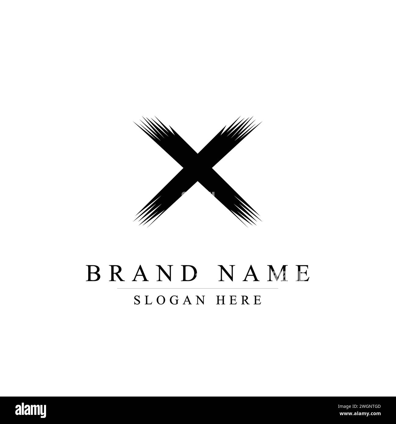 Creative X Letter Logo Design with Swoosh Icon Vector Stock Vector ...