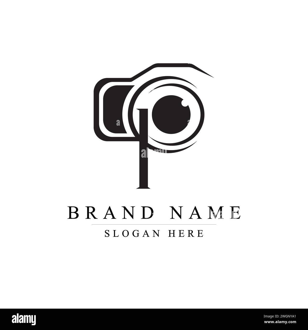 p with photo logo design, P logo design, Camera within P letter logo ...