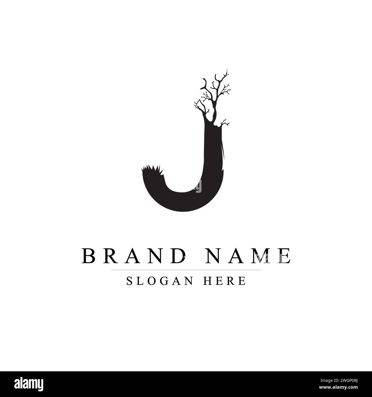 initials letter J logo design vector illustration template, Initial letter J logo, J logo design vector illustration Stock Vector