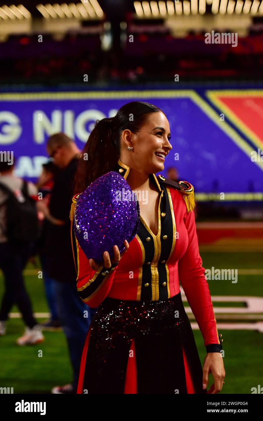 Las Vegas, Nevada, USA, February 5, 2024 - NFL Super Bowl LVIII opening night at Allegiant Stadium in Las Vegas, Nevada, USA. Credit: Ken Howard/Alamy Live News Stock Photo