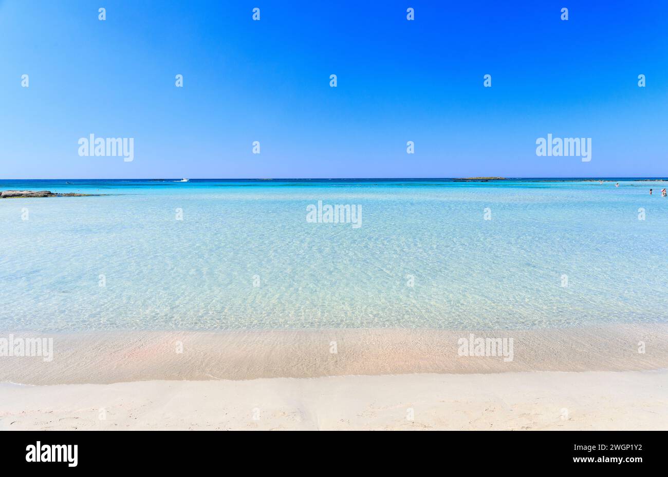 Elafonissi Beach, Crete Stock Photo