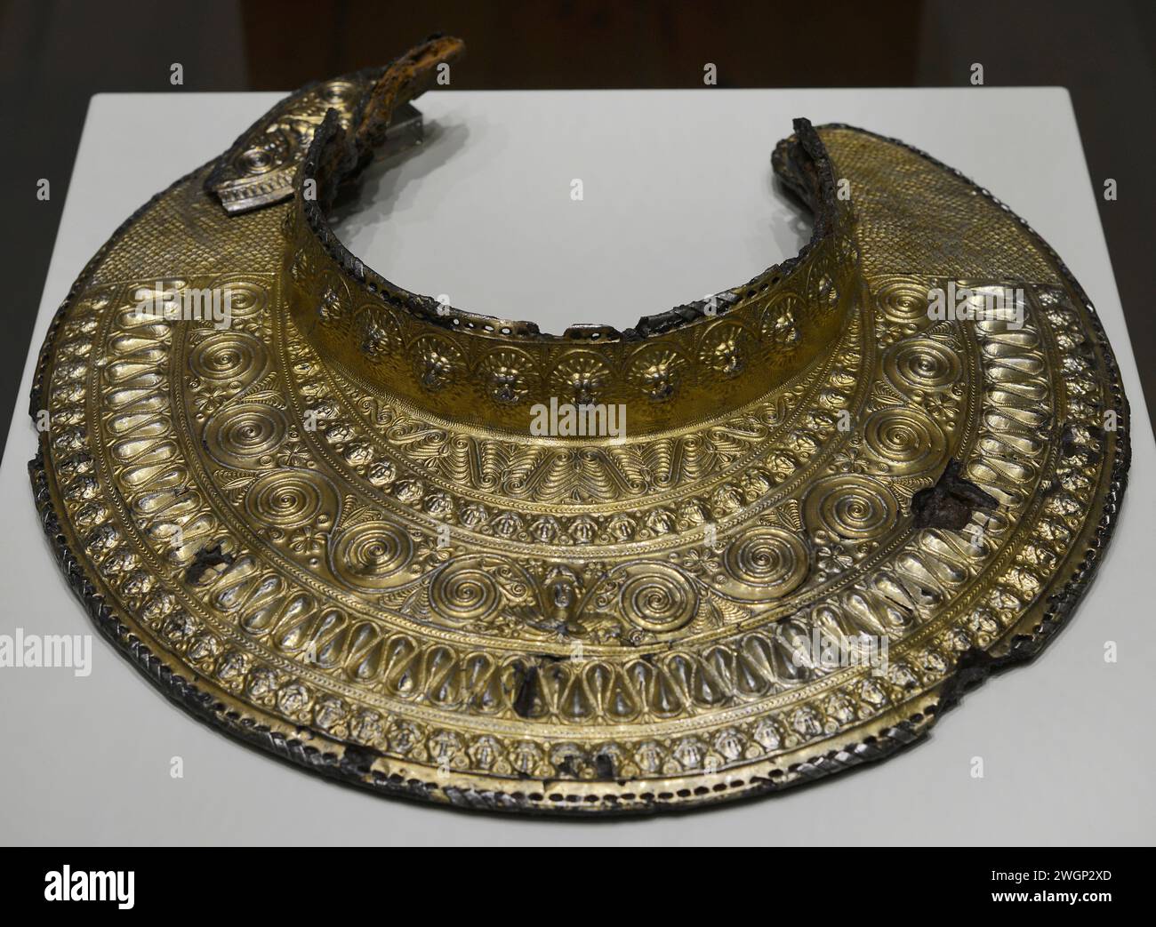 Pectoral. Iron and gold. Late 4th century BC. From Mezek Tumulus, Haskovo region, Bulgaria. National Archaeological Museum. Sofia. Bulgaria. Stock Photo