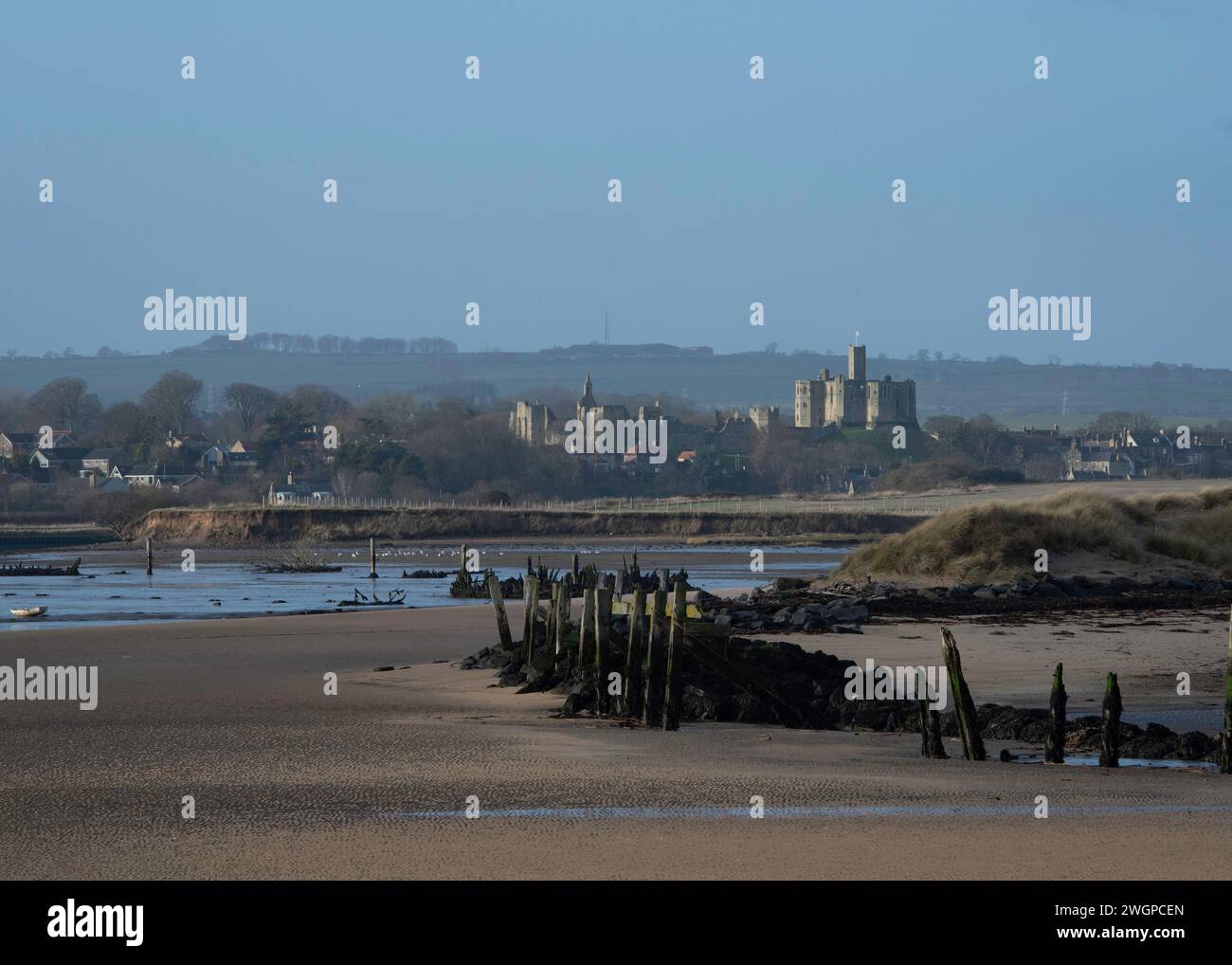 Amble, coastal town in Northumberland, England, UK Stock Photo Alamy