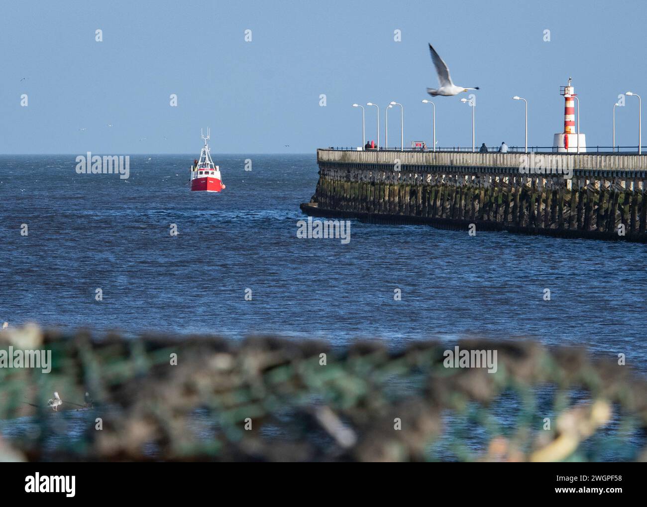 Amble, coastal town in Northumberland, England, UK Stock Photo Alamy