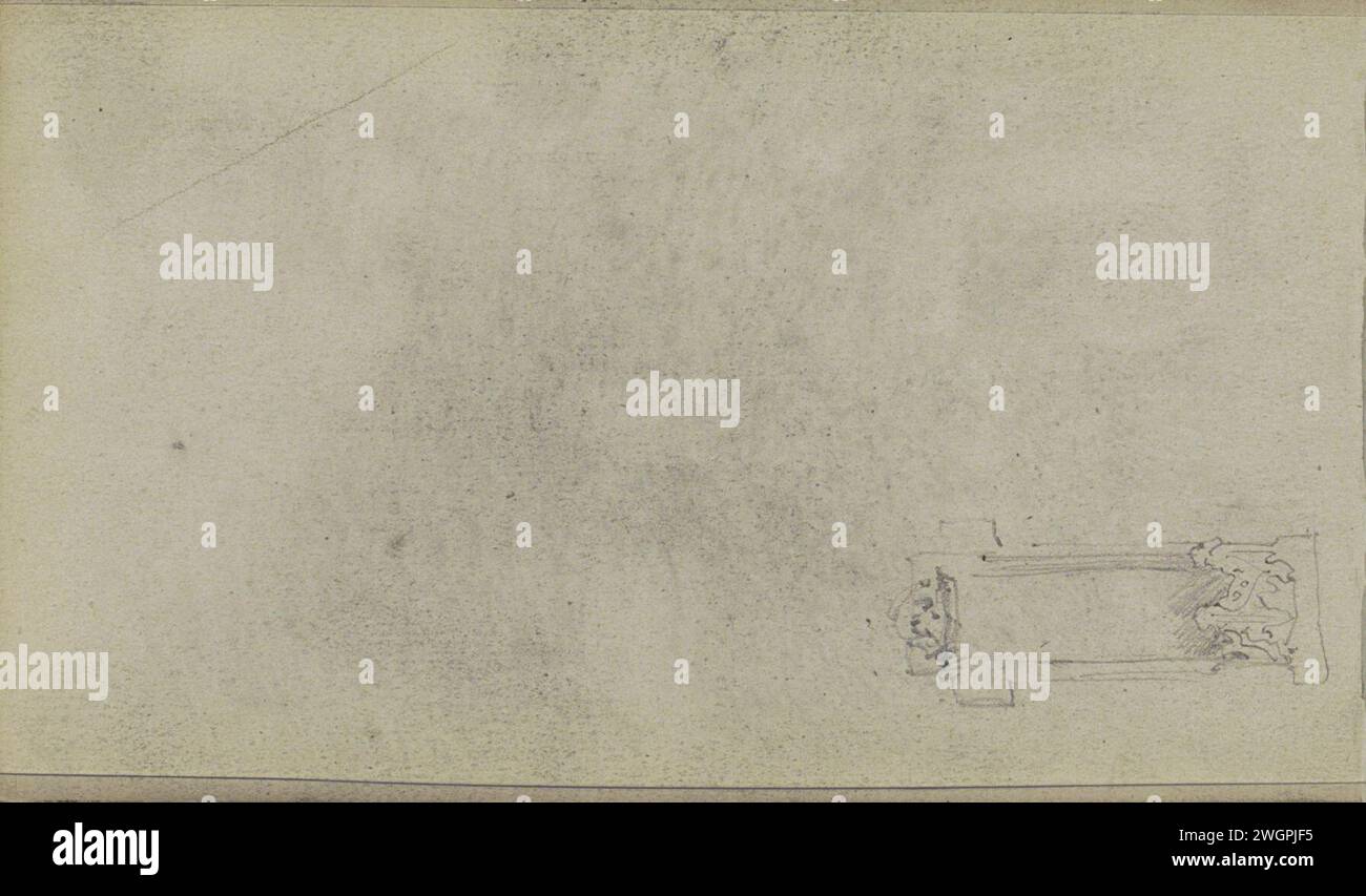 1875 Window Decorated window frame, 1875 Leaf 33 Verso from a sketchbook with 46 ...