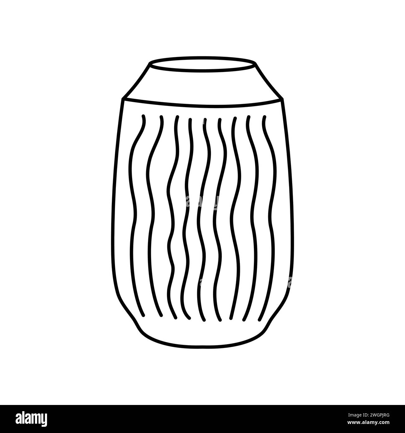 Cartoon vase of flowers Black and White Stock Photos & Images Alamy