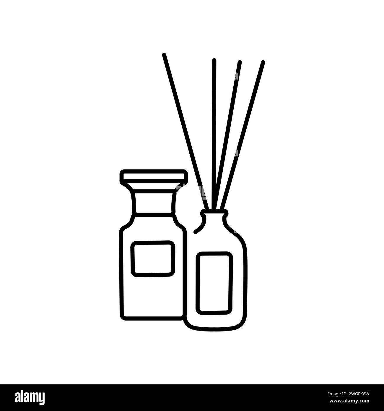 Incense Bottle Stock Vector Images Alamy lattafa-afnan-paris-corner-fakhar-black-men-100ml