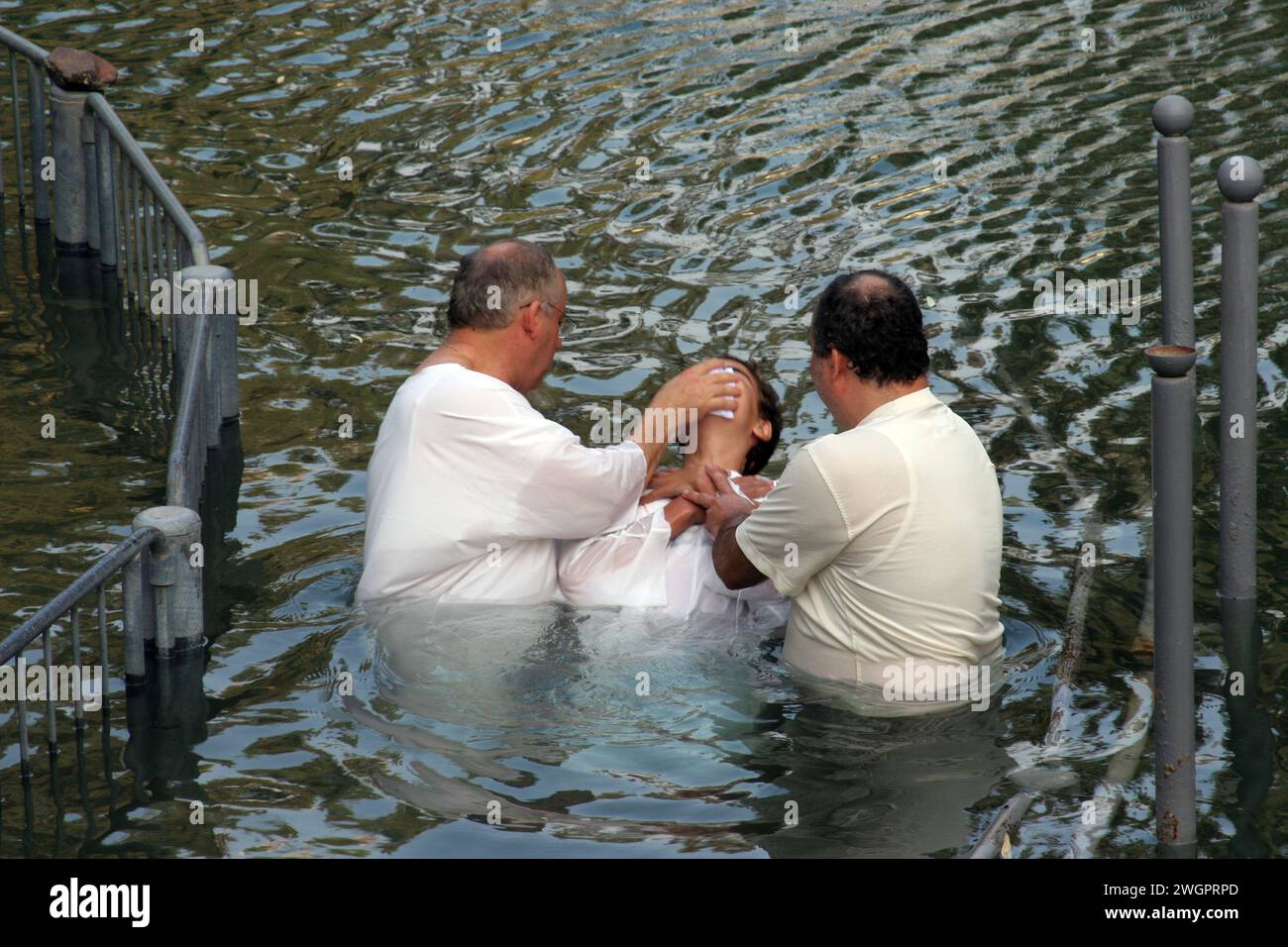 Baptism in jordan river israel hi res stock photography and images Alamy