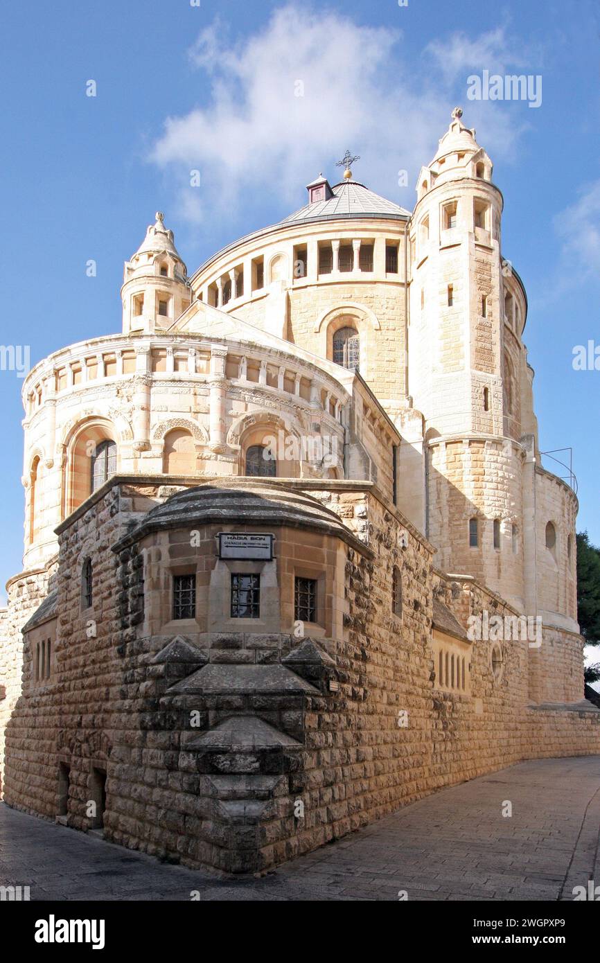 Dormition Church, church of Hagia Maria Sion standing in the believed ...