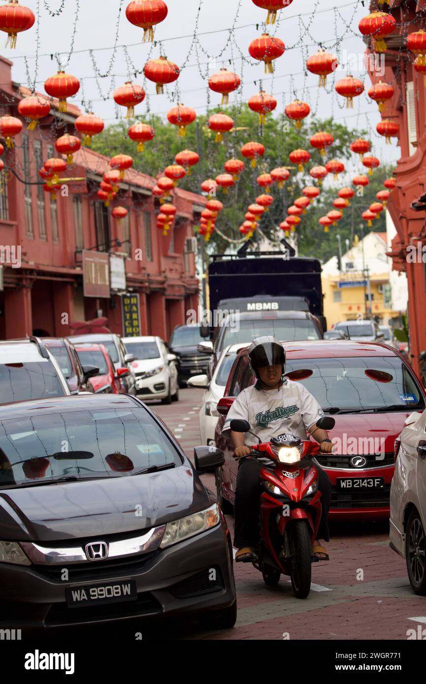Chinese New Year at Malacca Stock Photo