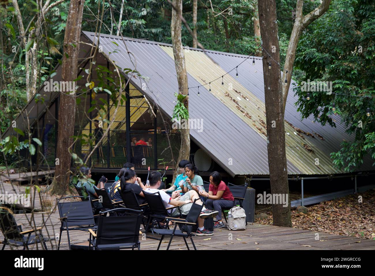 Cafe at Gunung Lambak, Kluang, Malaysia Stock Photo