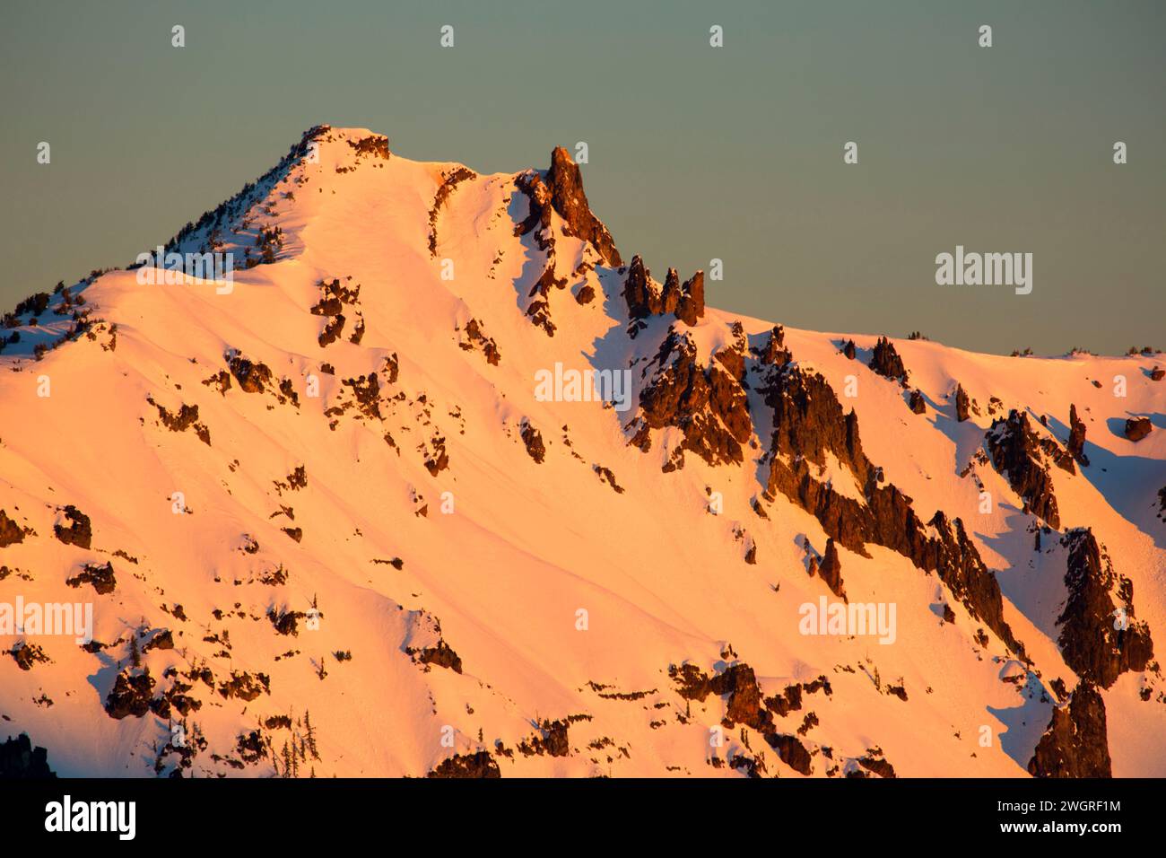 Hillman Peak, Crater Lake National Park, Oregon Stock Photo