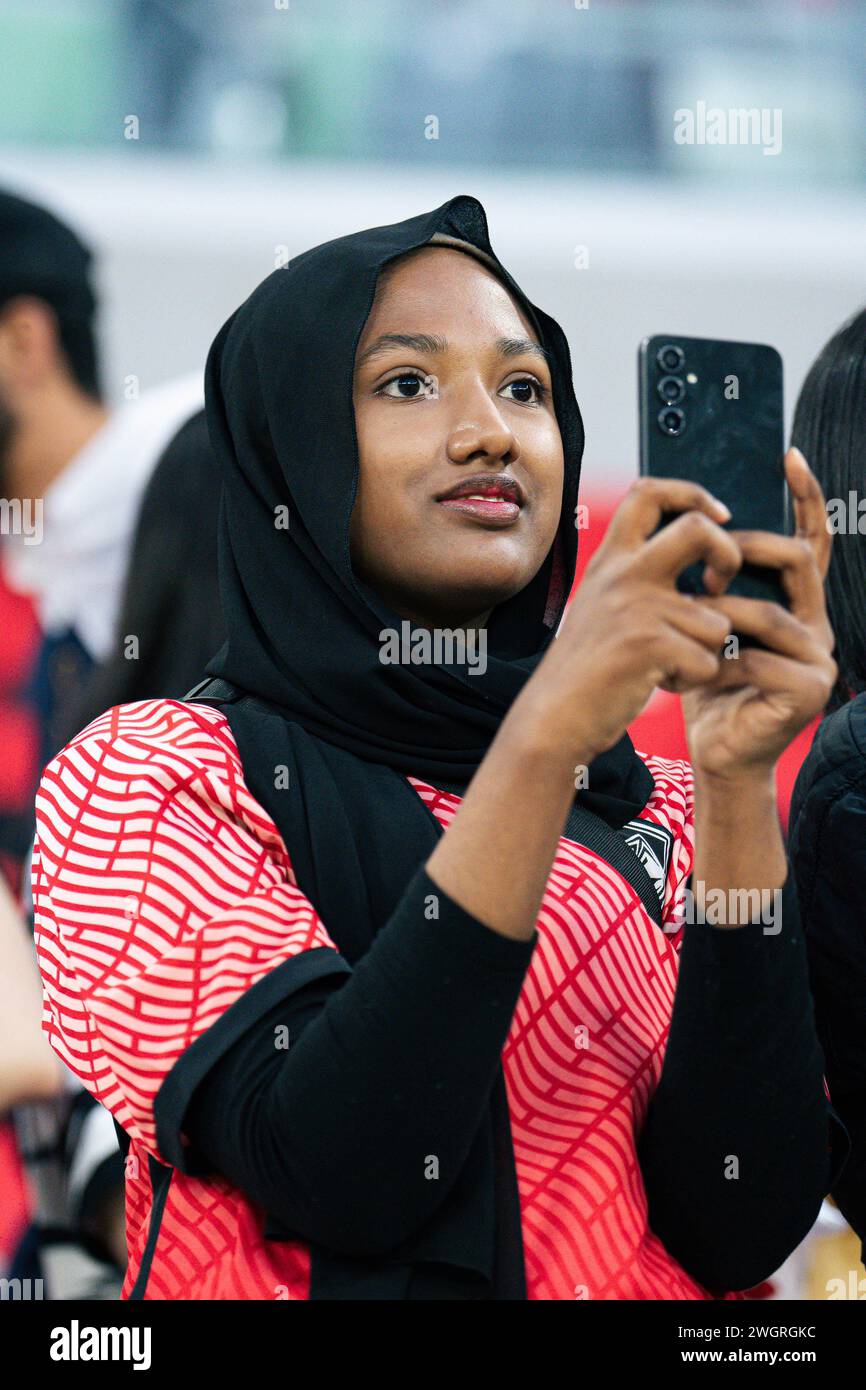 Al Rayyan, Qatar. 6 February, 2024. Fans During The Afc Asian Cup Qatar 