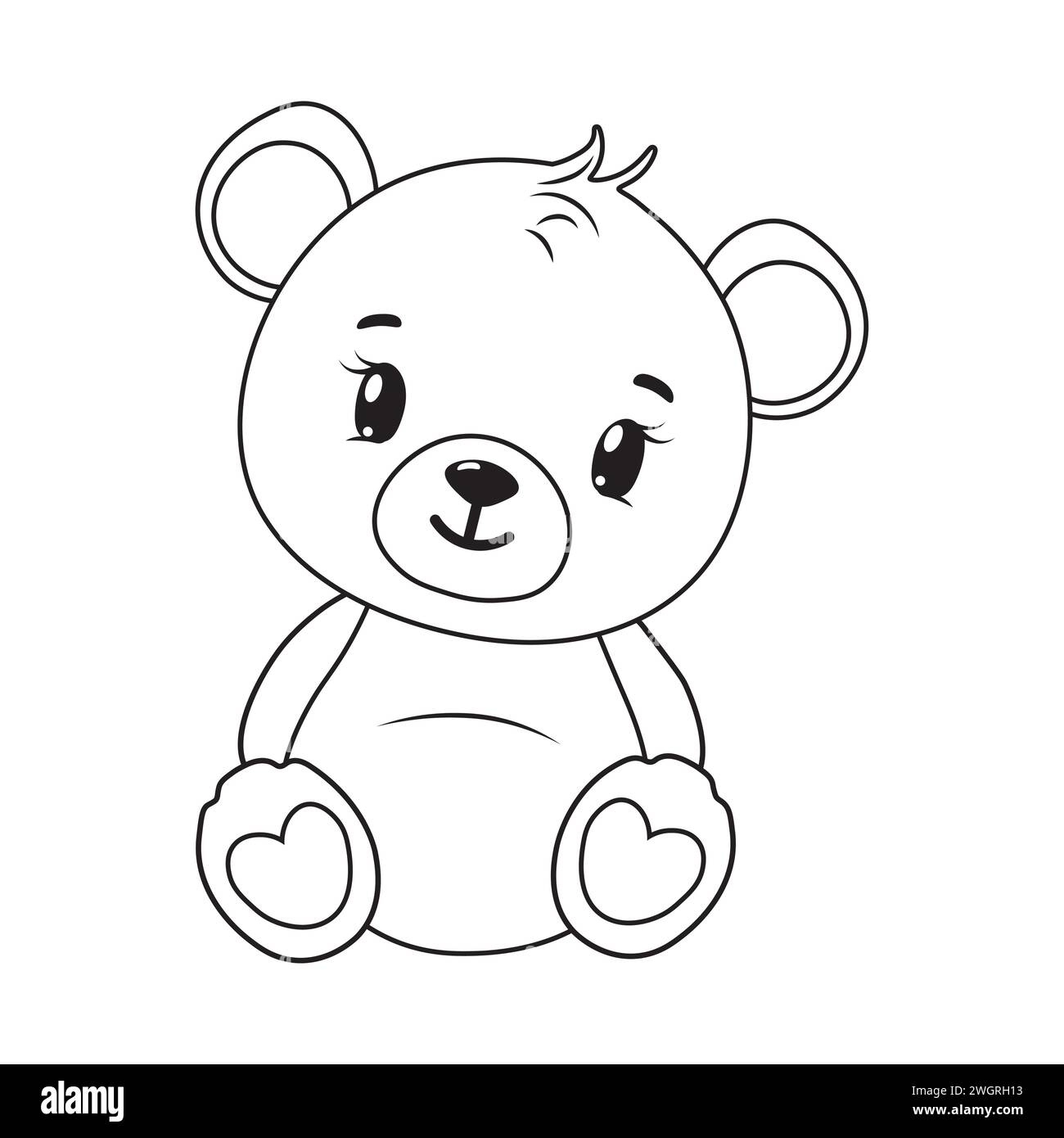 Connect the dots and coloring page. Teddy bear. Teddy bear coloring and tracing paper. Bear coloring page printable. Stock Vector