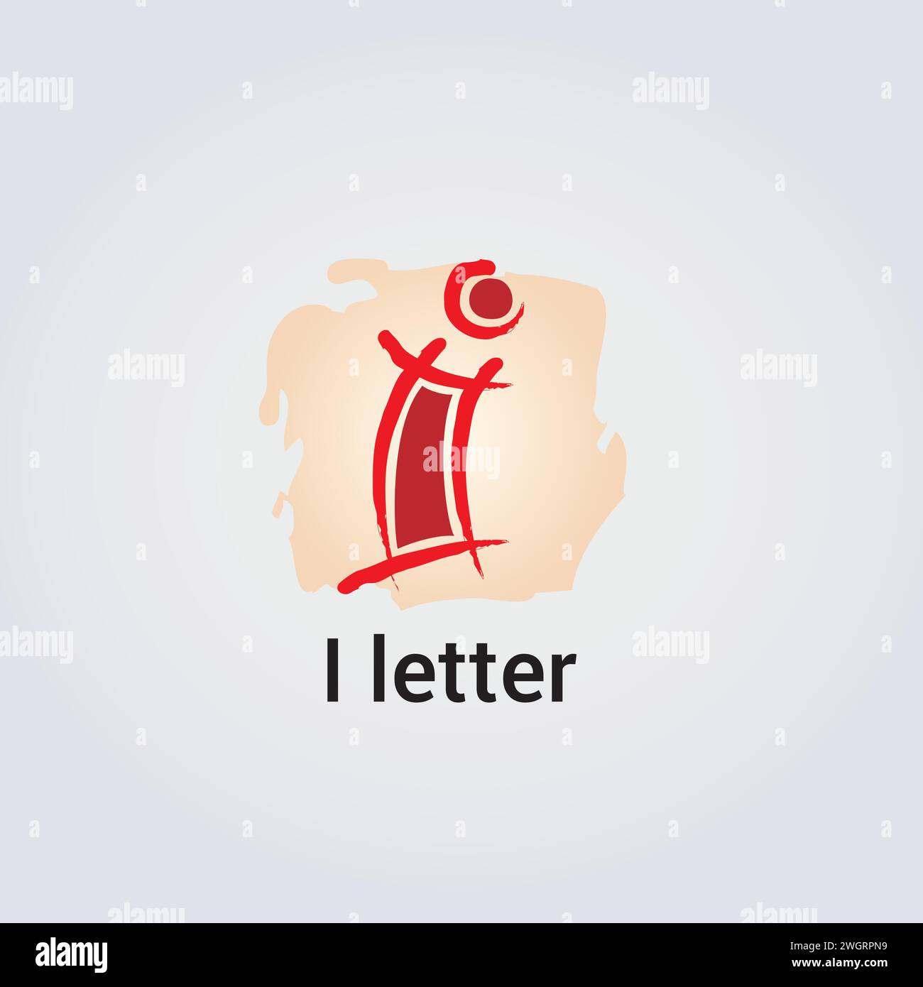 I Letter Icon Design Single Isolated Logo Design Brand Corporate Identity Various Colors Editable Template Vector Monogram Emblem Illustration Brand Stock Vector