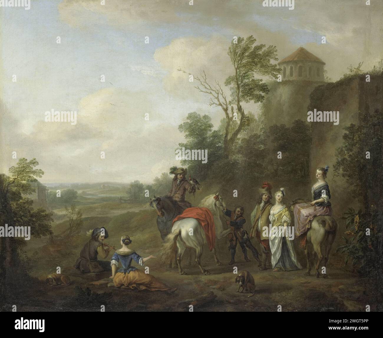 Hunting party falcon hi-res stock photography and images - Alamy, image size:1300x1145