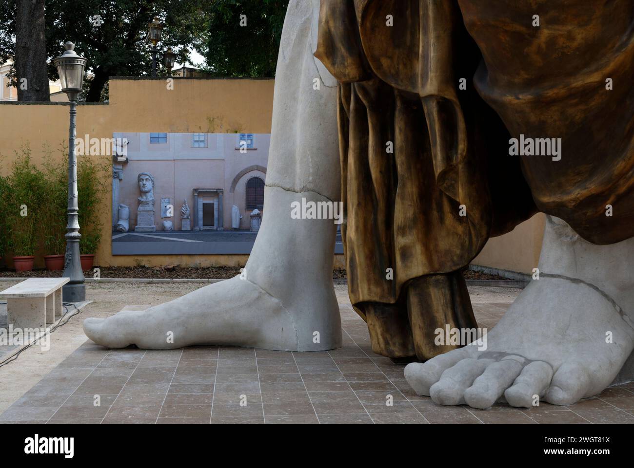 Rome, Italy. 06th Feb, 2024. The colossal statue of Constantine, dating ...
