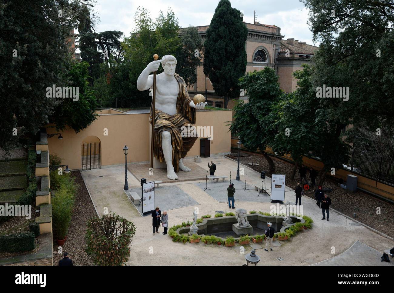 Rome, Italy. 06th Feb, 2024. The colossal statue of Constantine, dating ...