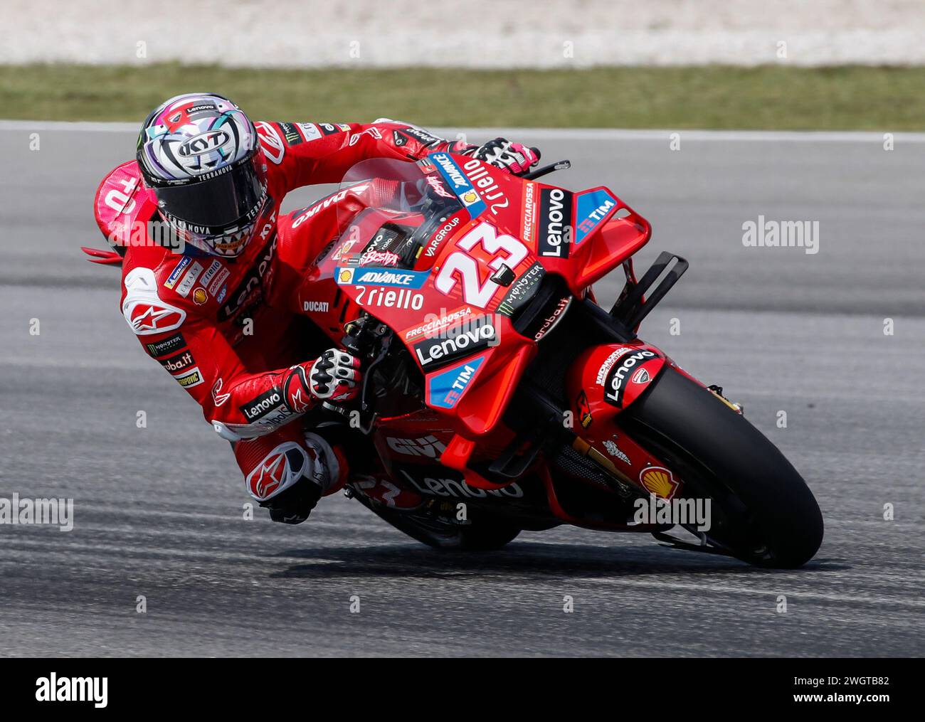 Enea Bastianini - Ducati Lenovo Team - Rider number 23 on a Enea Bastianini - Ducati Lenovo Team - Rider number 23 on a