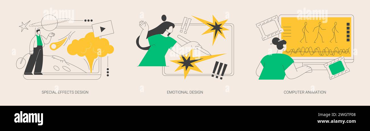 Graphic design studio abstract concept vector illustrations Stock ...