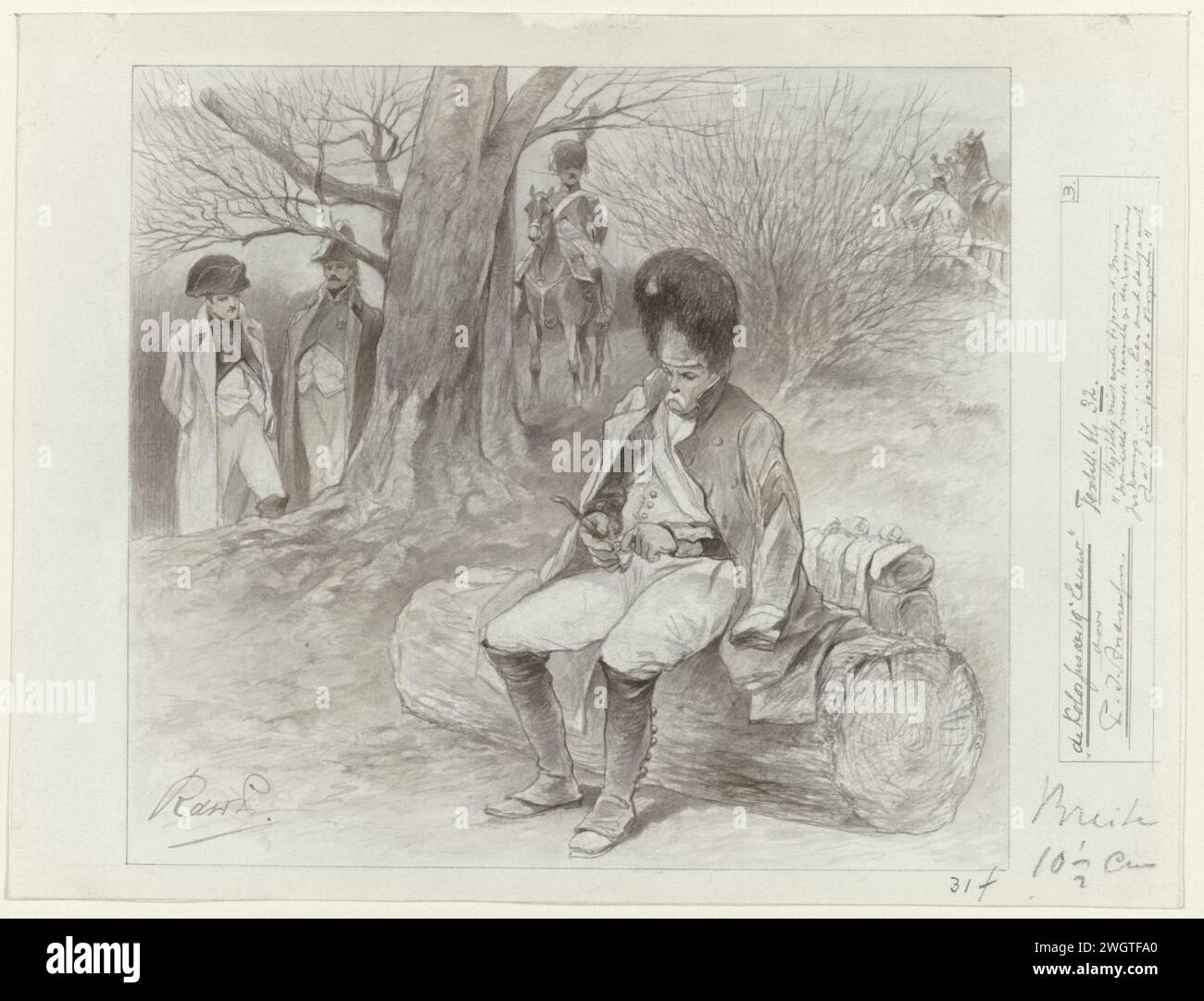 Design for illustration for the Colossus of the nineteenth century by P ...