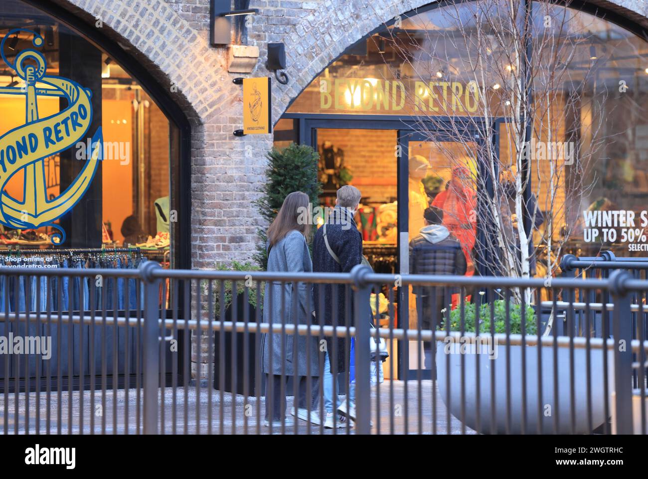 Beyond Retro vintage clothing store in Coal Drops Yard, at Kings Cross