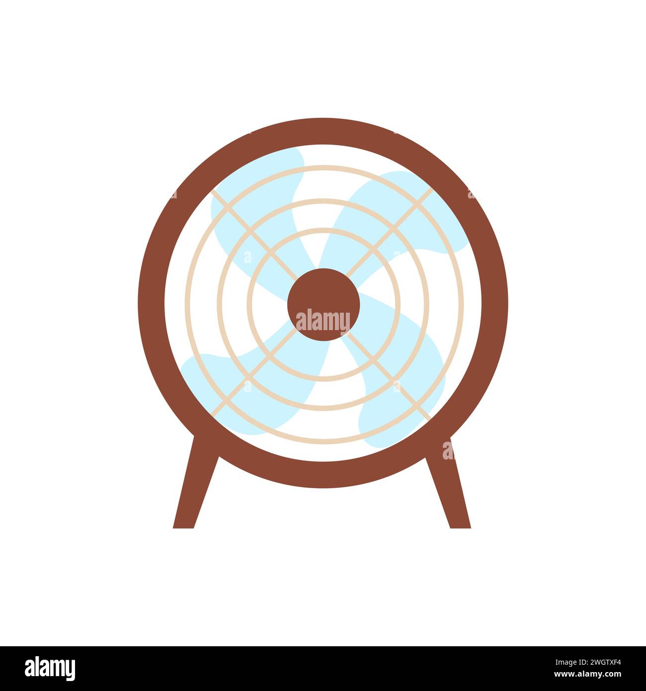 Desk fan device. Portable cooling device, indoor fresh air ventilation