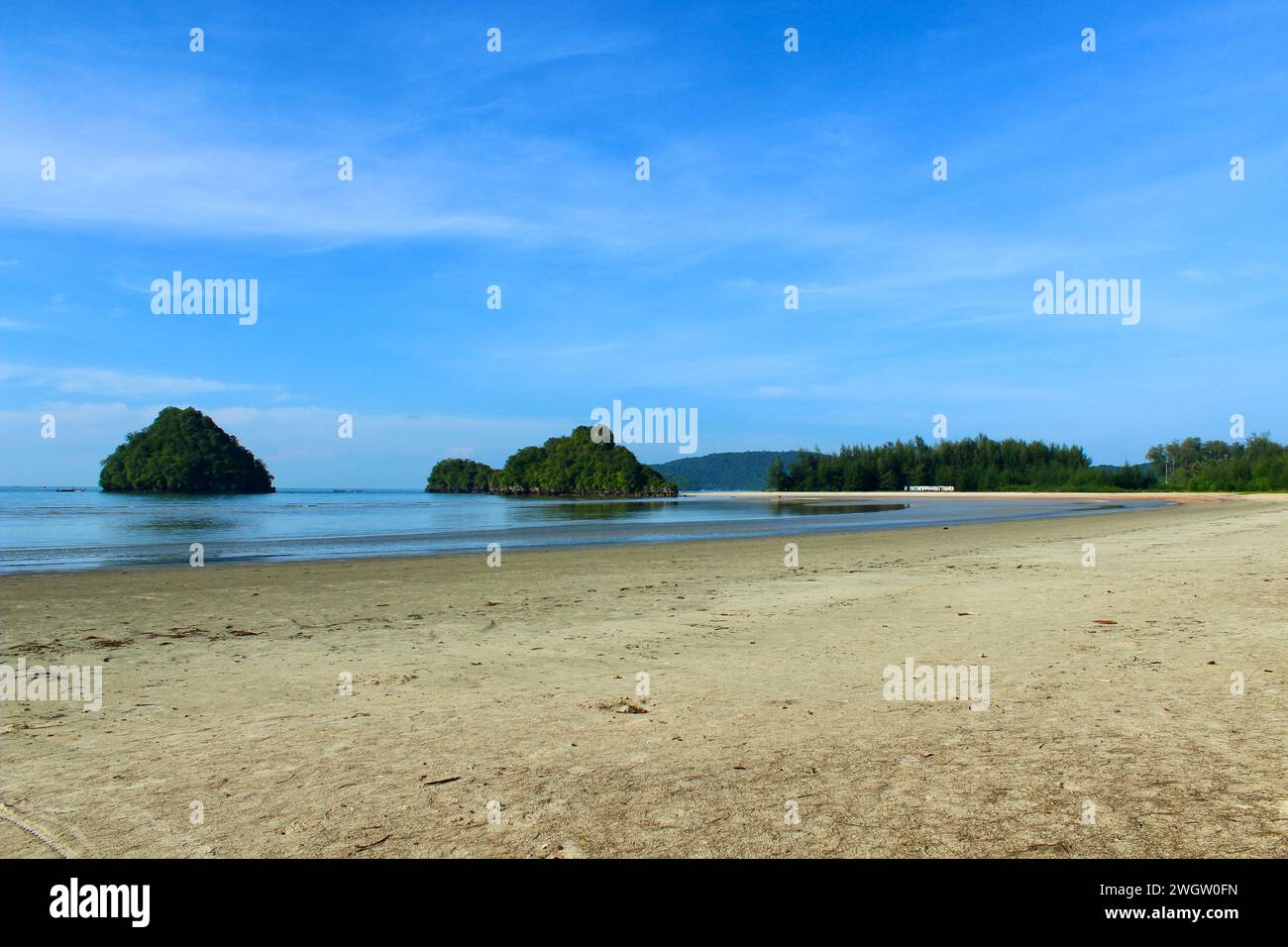 Beautiful beach at Ao Nang in Thailand Stock Photo
