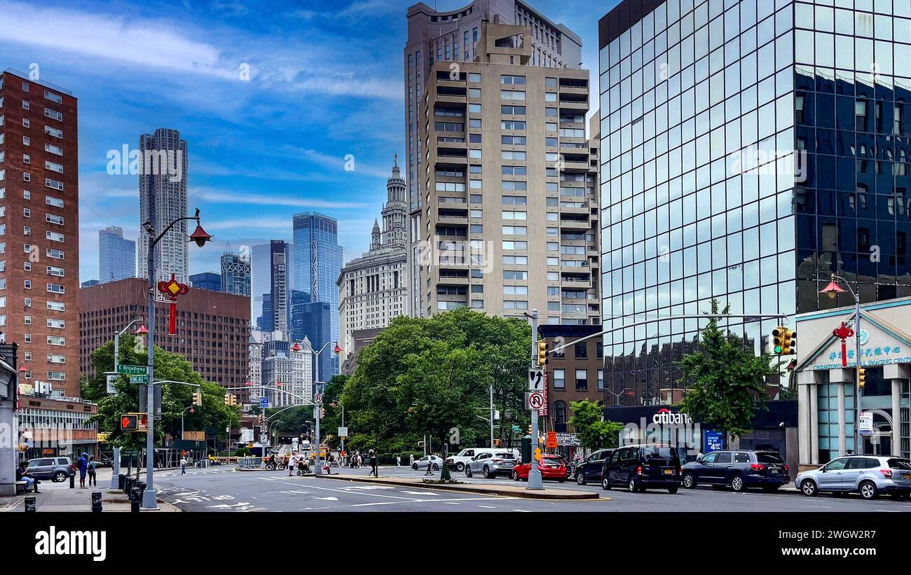 New York, USA; January 3, 2024 The famous Grand Concourse Avenue in