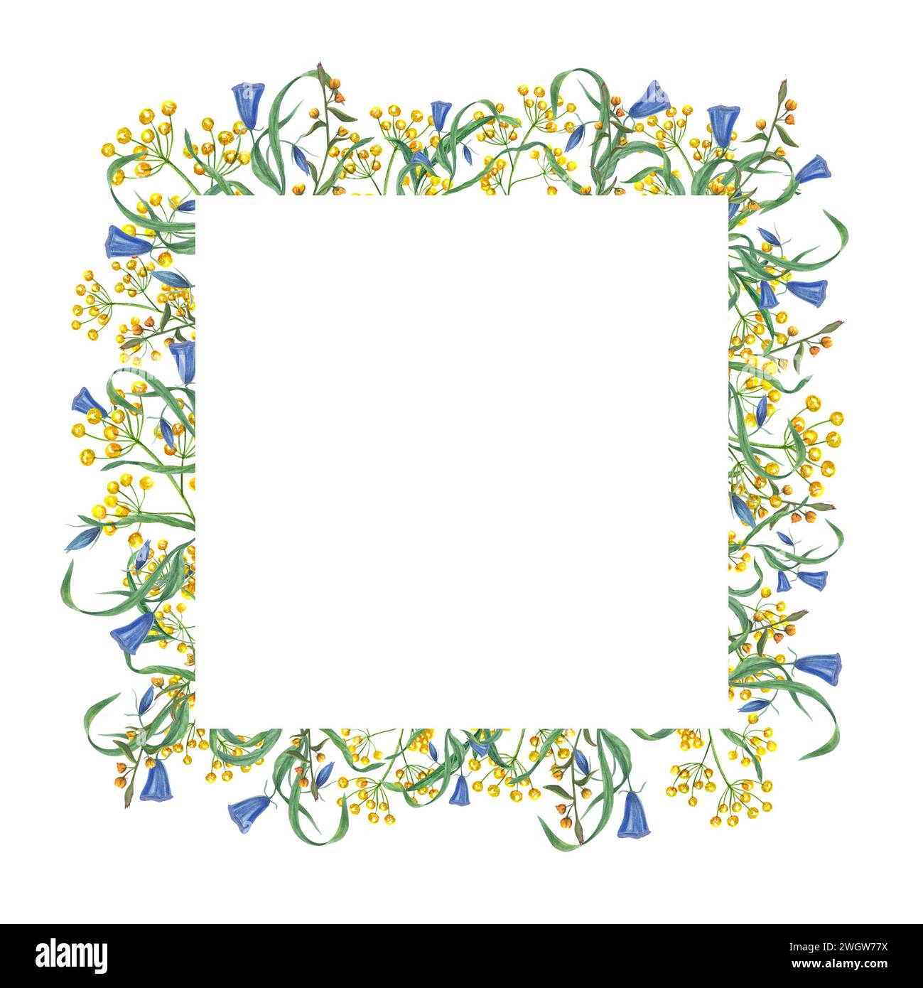 Spring Flowers Square Blue flowers vintage square hi-res stock photography and images - Alamy