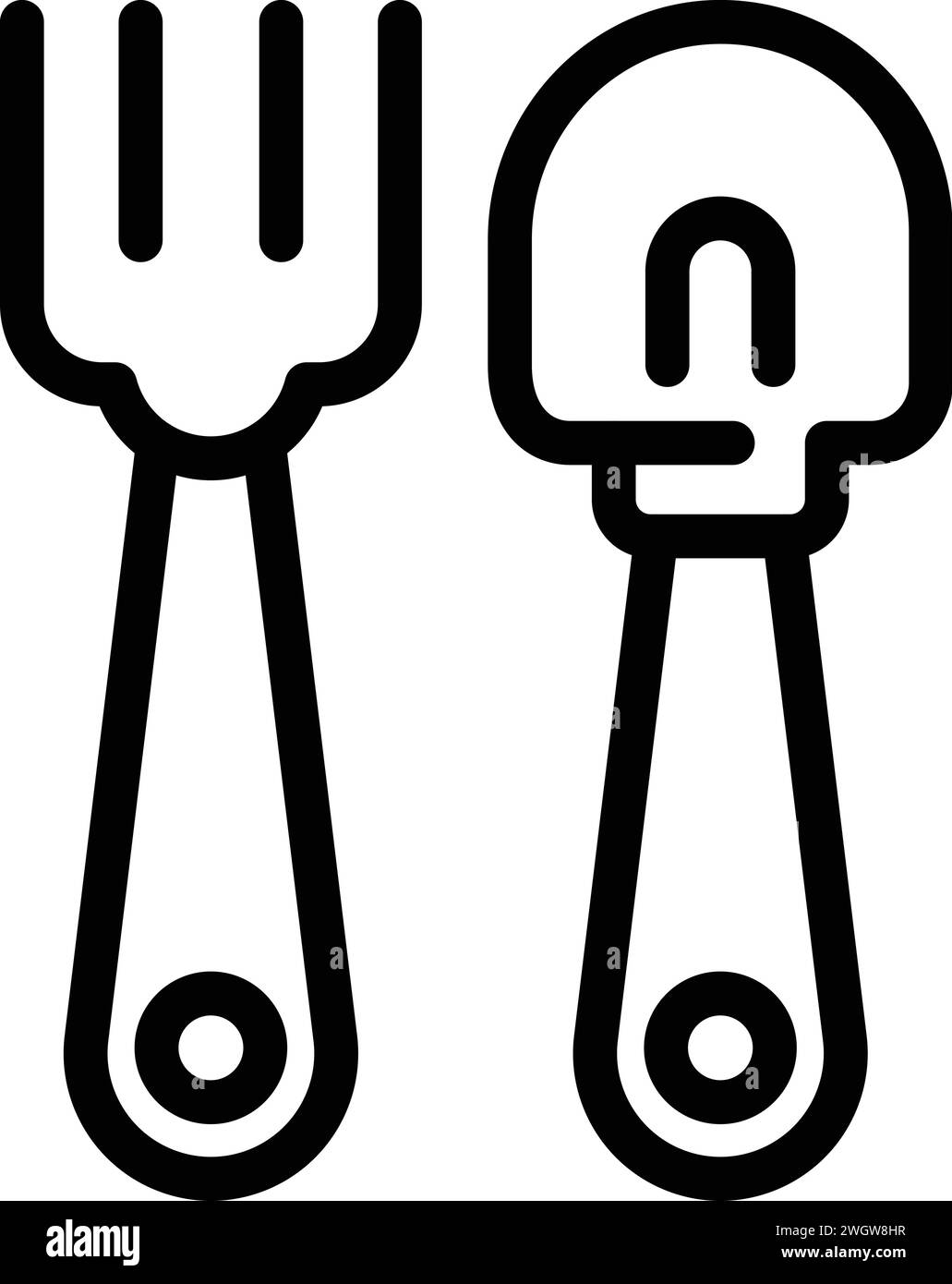 Farm working tools icon outline vector. Farmer rural. Land food cereal Stock Vector