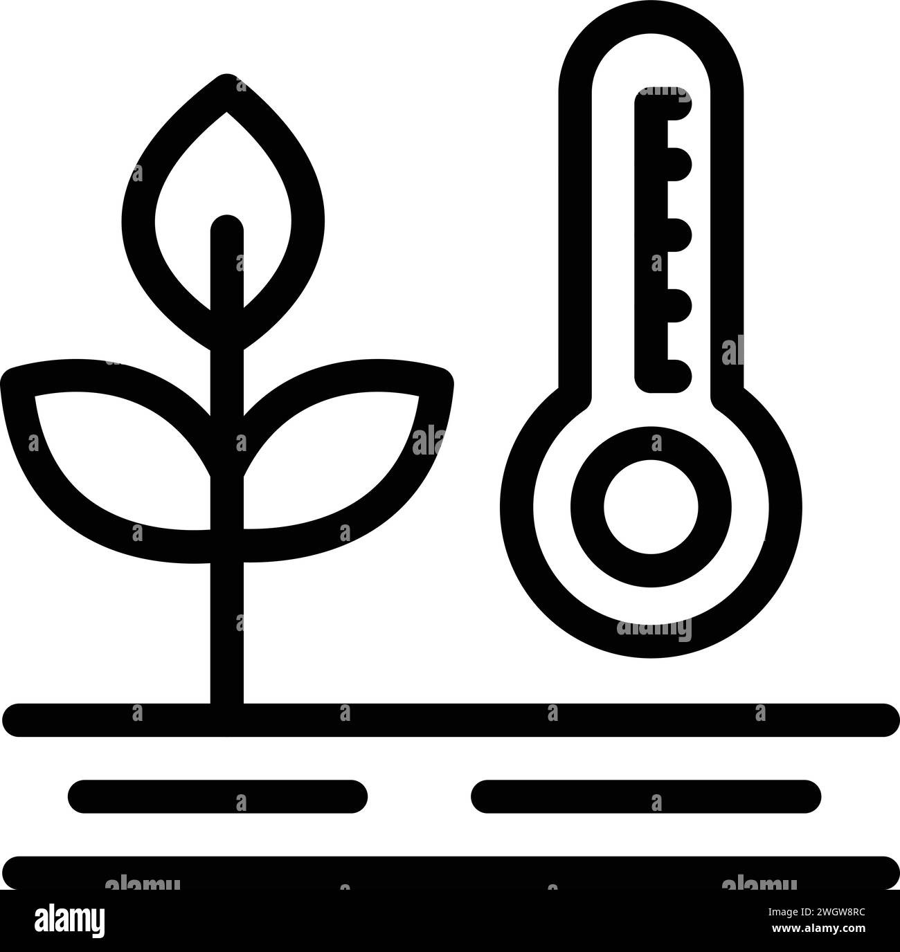 Garden plantation icon outline vector. Agriculture rural. Farm machine Stock Vector