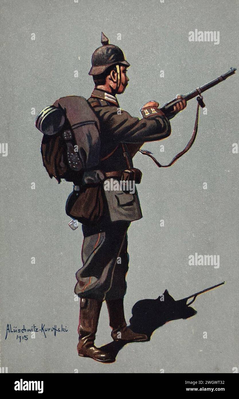 Arnold Lüschwitz-Koreffski, Infanterist 1915. Stock Photo