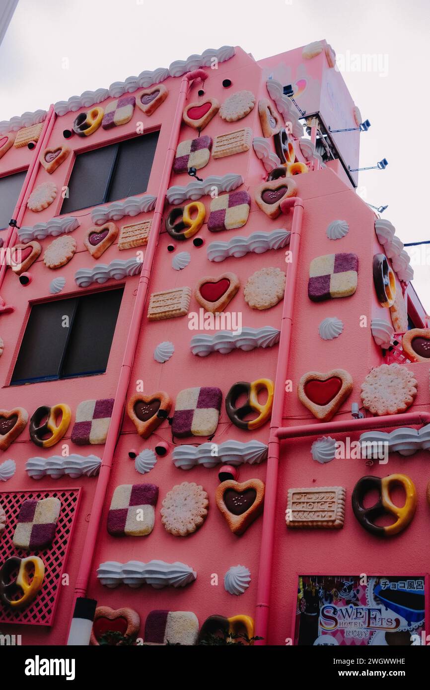 Sweets Hotel Ruby Love Hotel, Shibuya, Tokyo, Japan Stock Photo