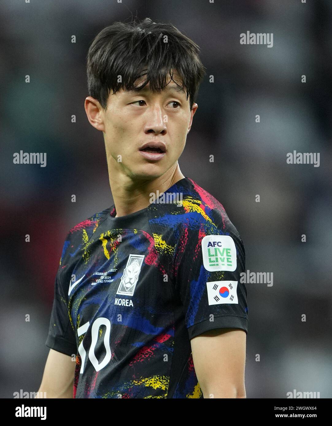 DOHA, QATAR - FEBRUARY 06: Lee Jae-sung of South Korea during the AFC