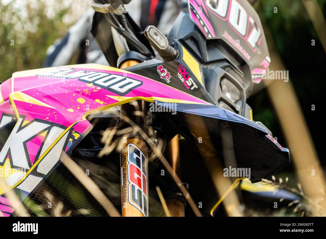 photo de drone fpv et stabilisé custom et DJI type mavic et inspire ansi que de course de drone racing Stock Photo