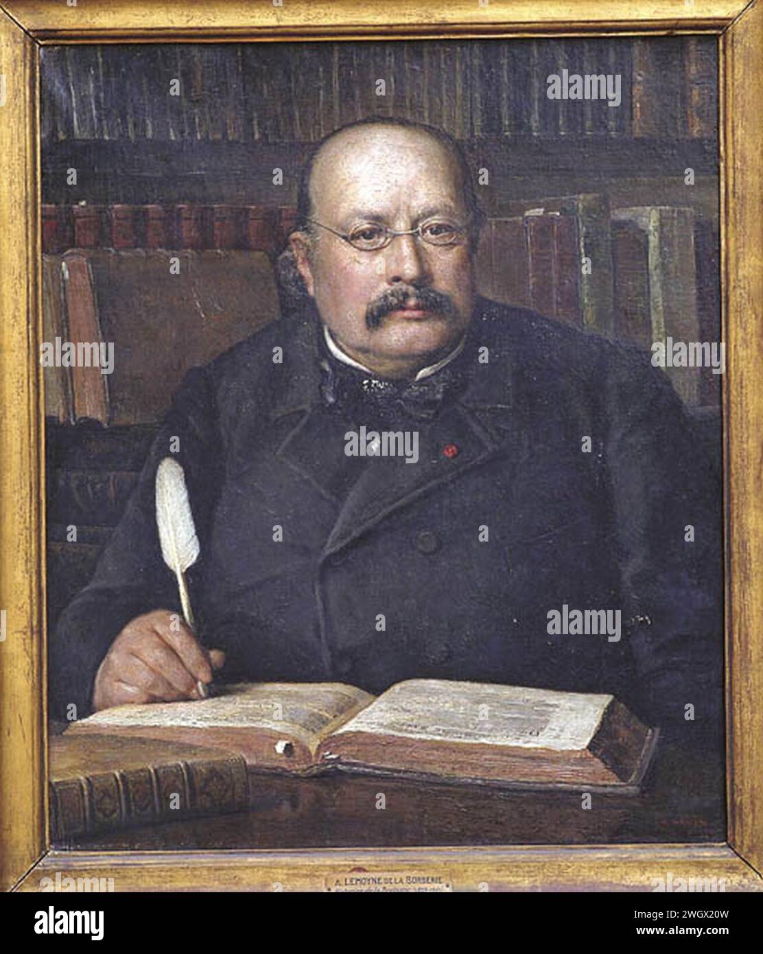 Arthur de La Borderie portrait Stock Photo - Alamy