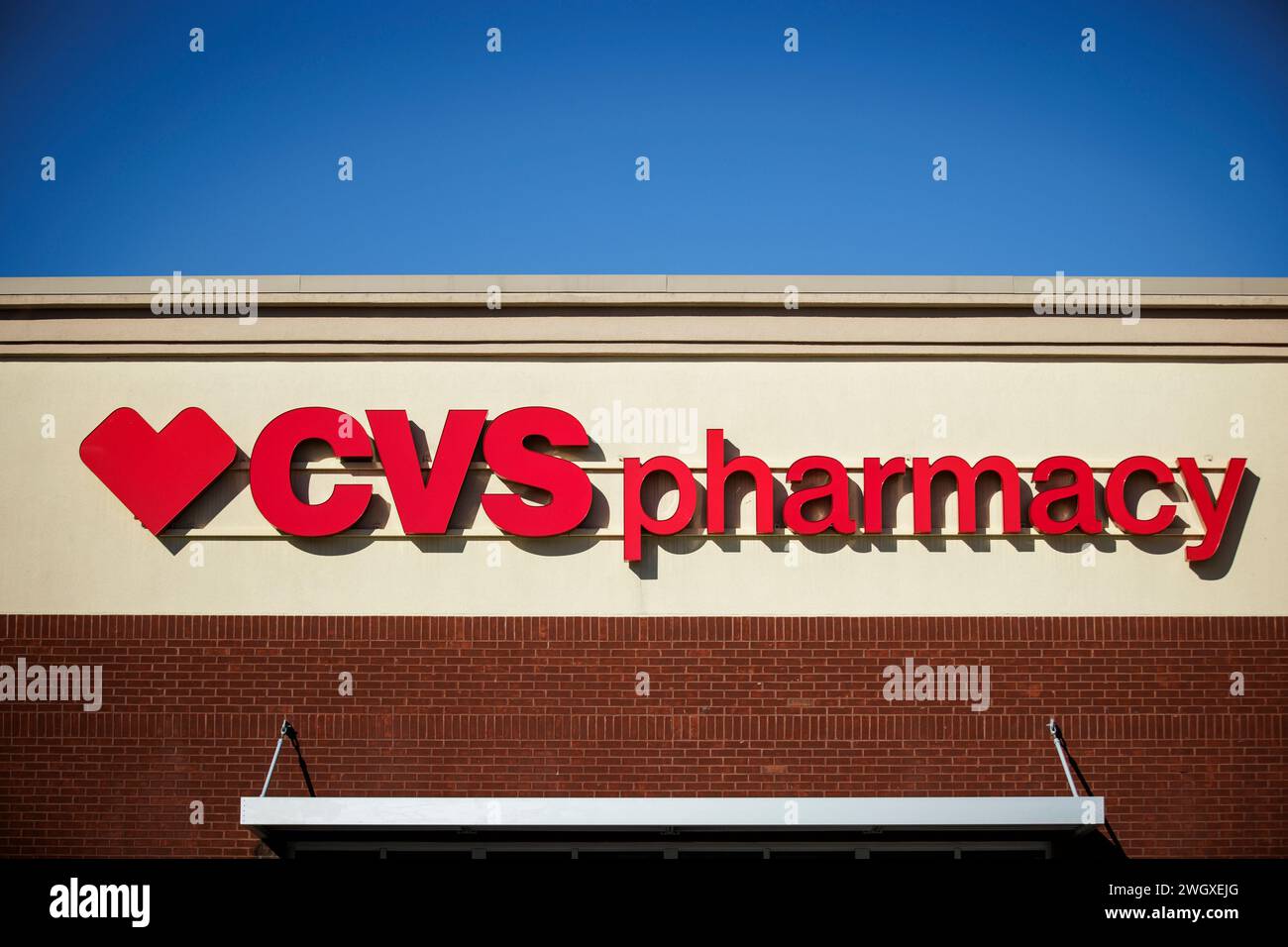 Germantown, United States. 06th Feb, 2024. The sign above a CVS Pharmacy is seen on one of their